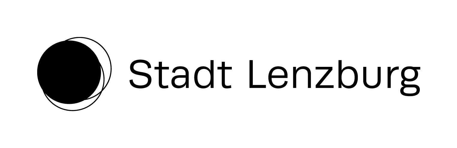 Logo stadt lenzburg anwendung klein rgb pos sw